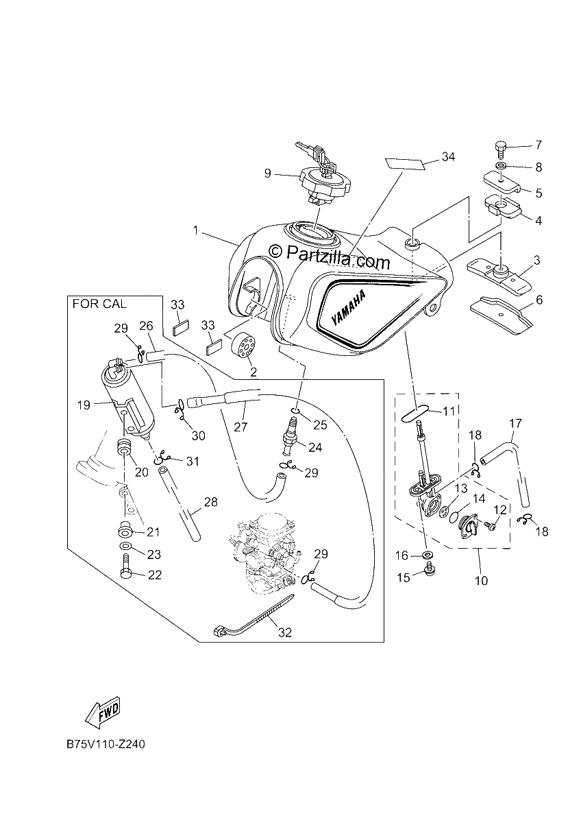 Diagrama de FUEL TANK