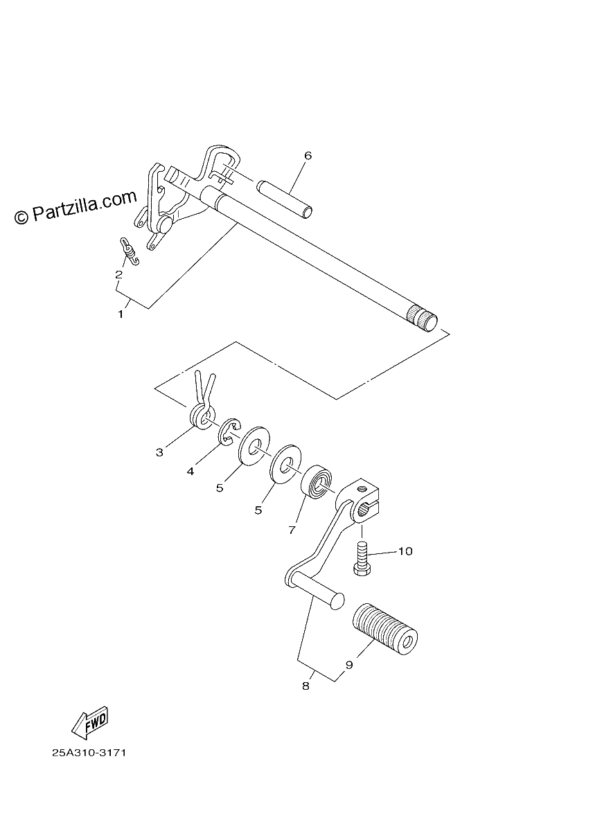 Diagrama de SHIFT SHAFT