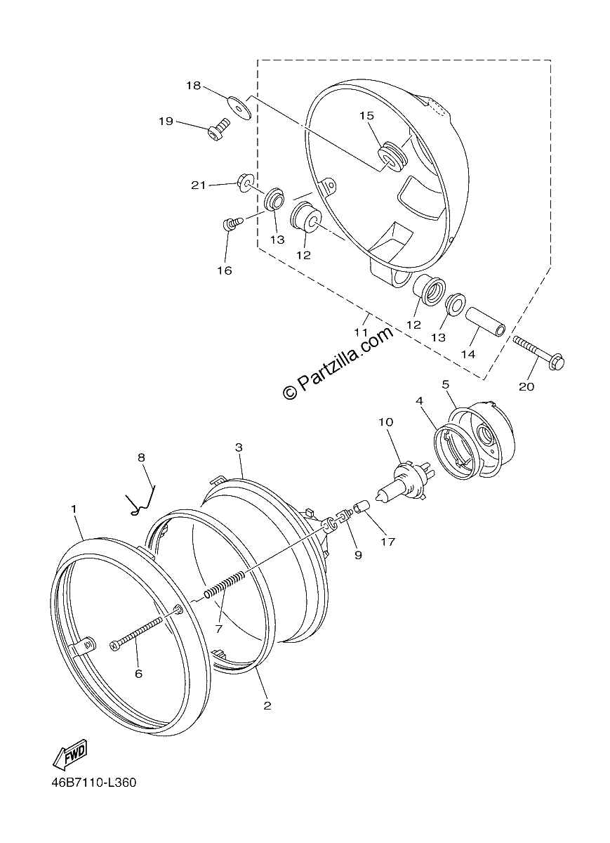 Diagrama de HEADLIGHT