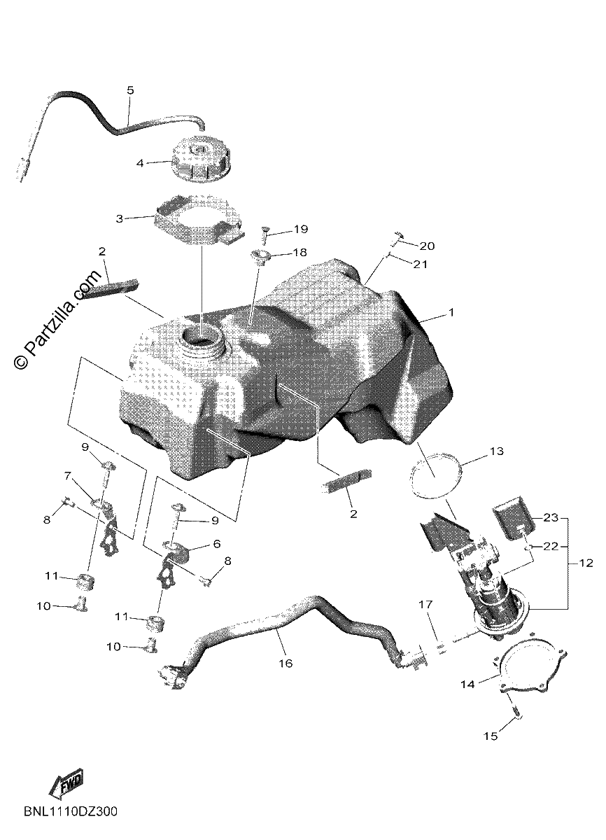 Diagrama de FUEL TANK