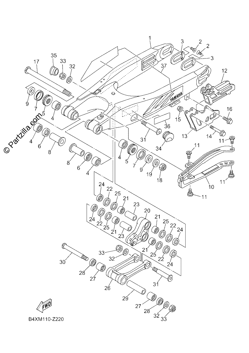 Diagrama de REAR ARM