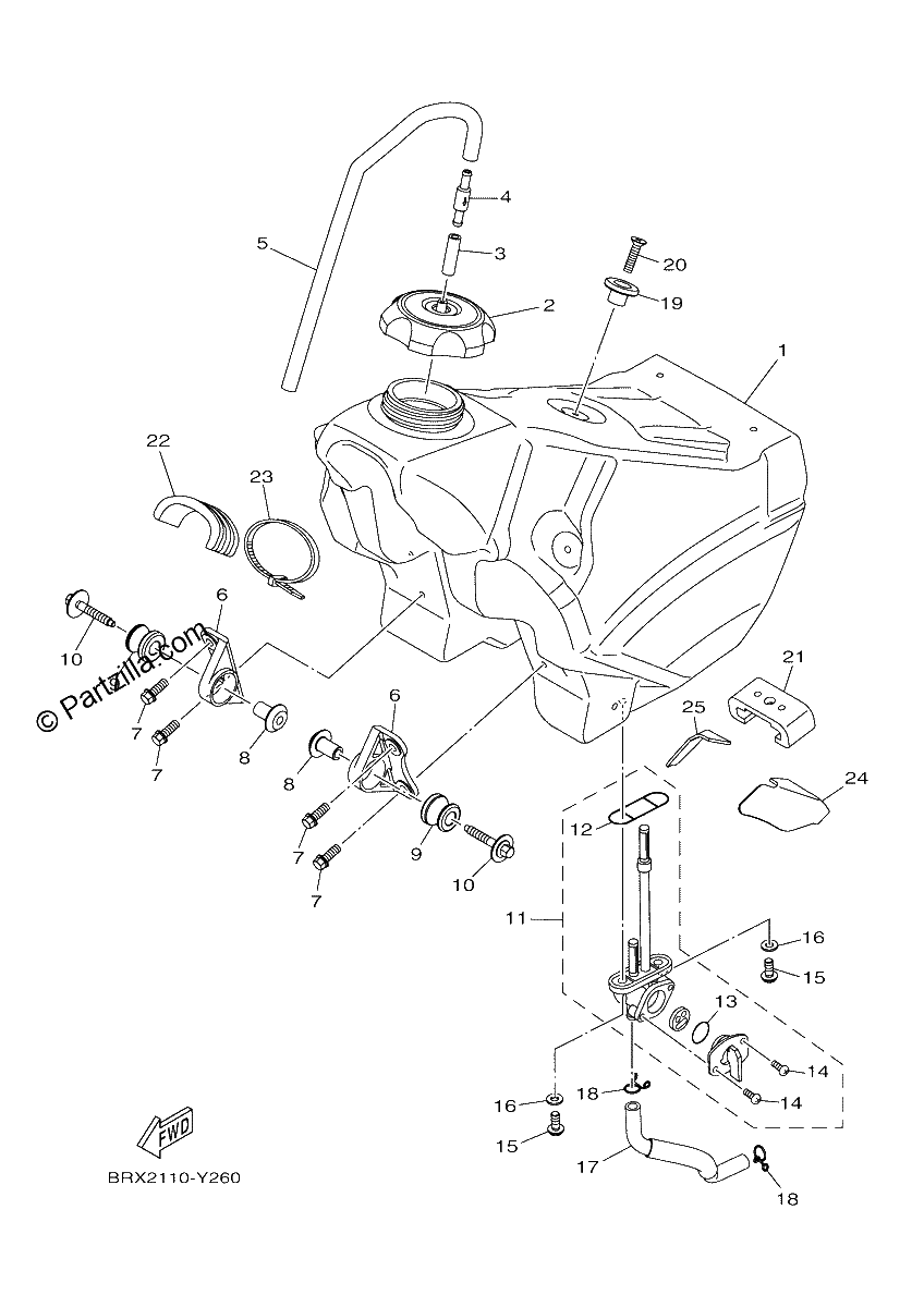 Diagrama de FUEL TANK