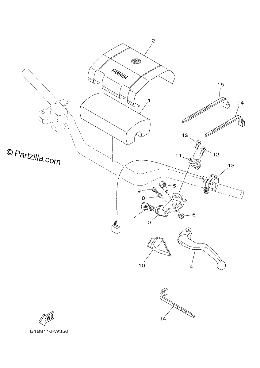 Diagrama de HANDLE SWITCH LEVER