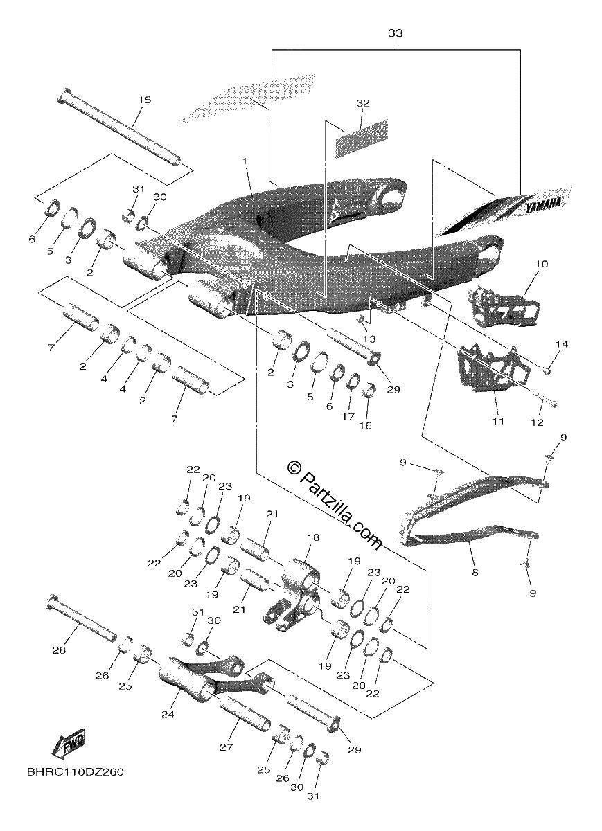 Diagrama de REAR ARM