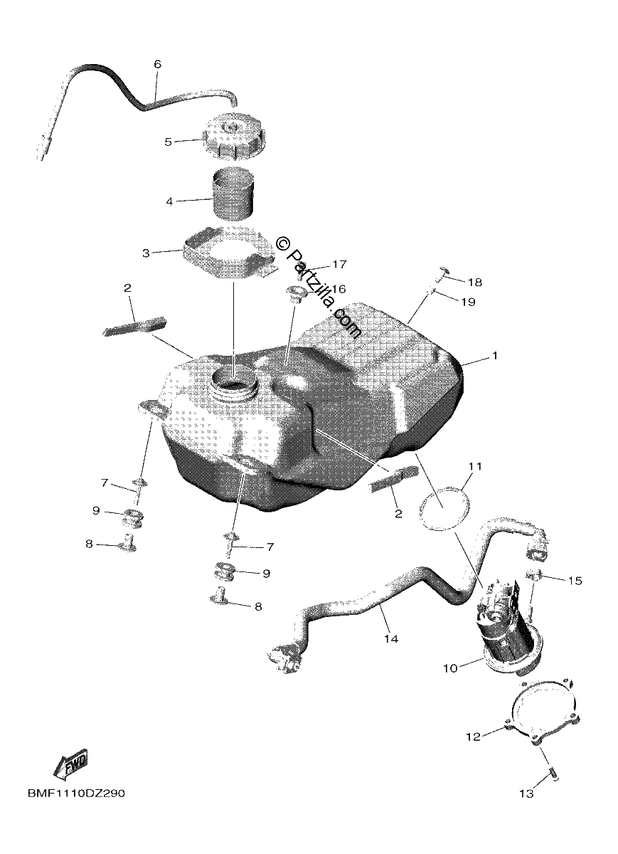 Diagrama de FUEL TANK