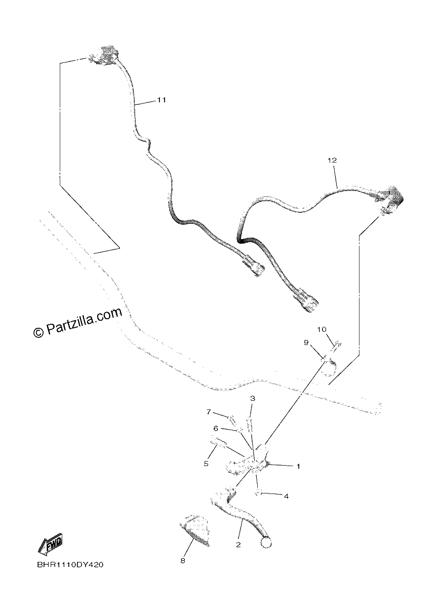Diagrama de HANDLE SWITCH LEVER