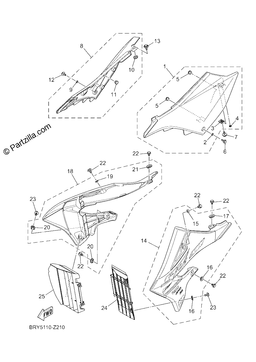 Diagrama de SIDE COVER