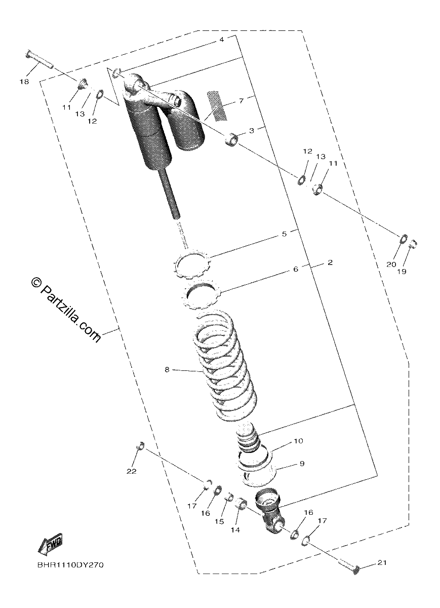 Diagrama de REAR SUSPENSION