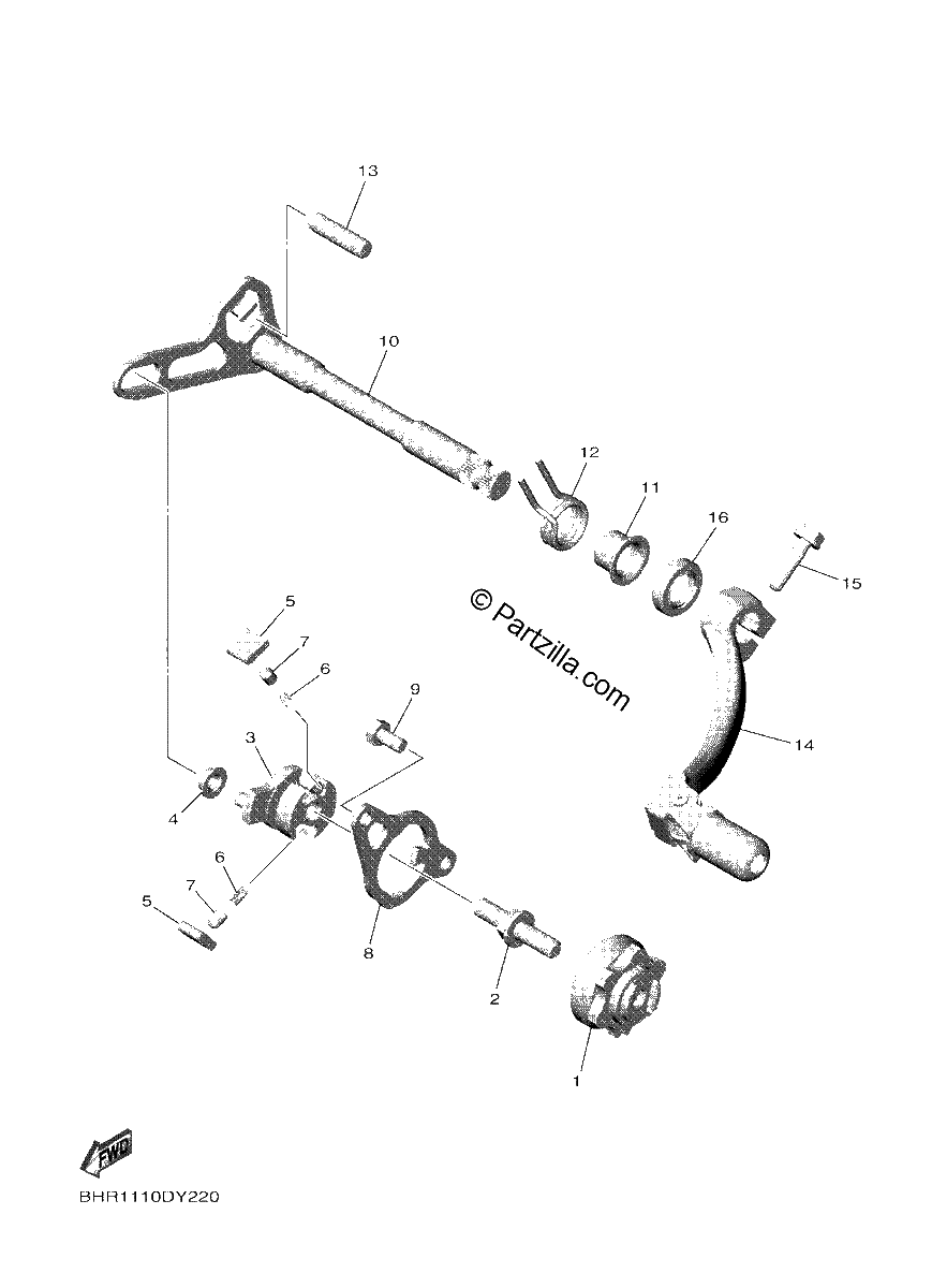 Diagrama de SHIFT SHAFT