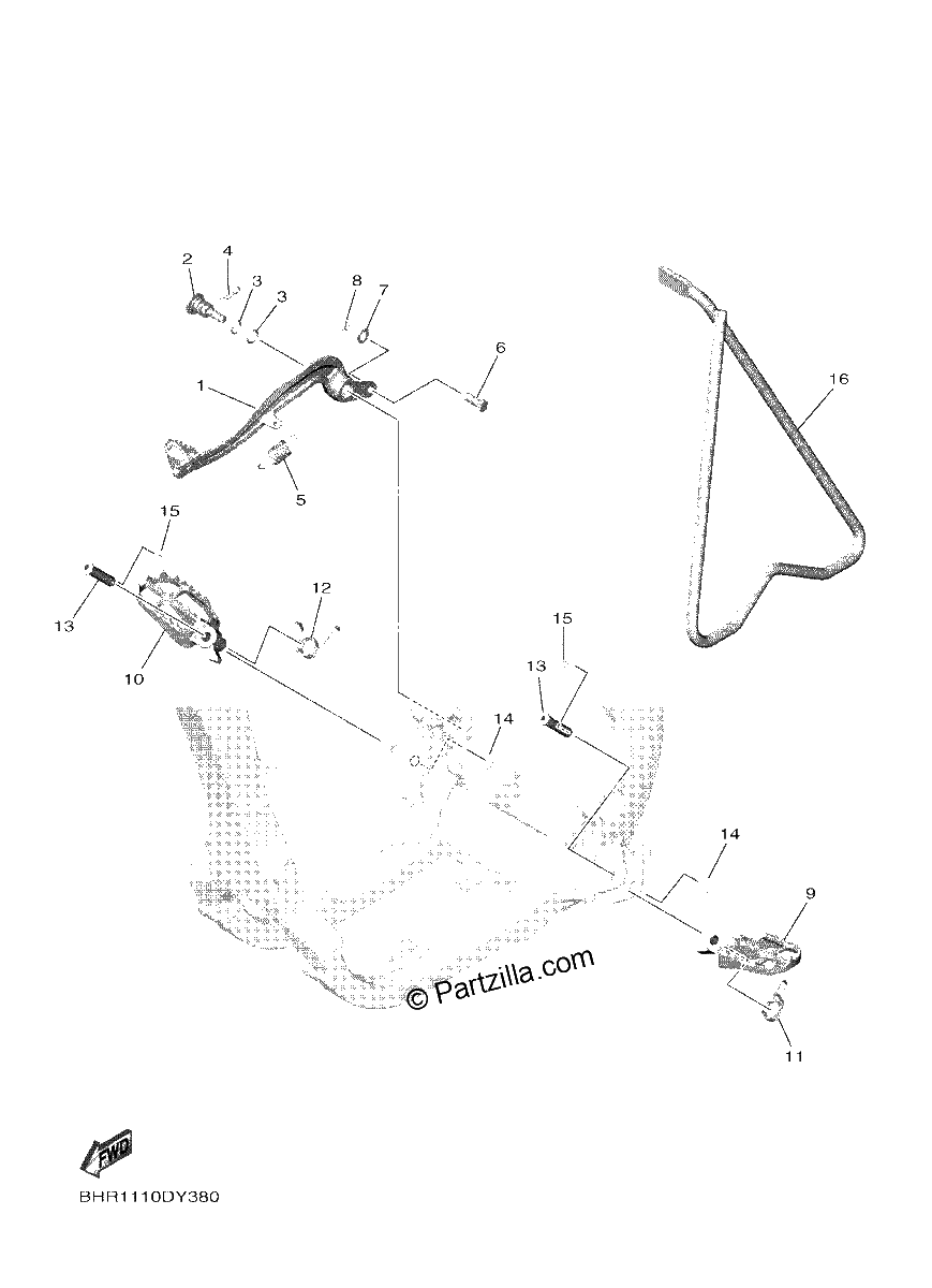 Diagrama de STAND FOOTREST