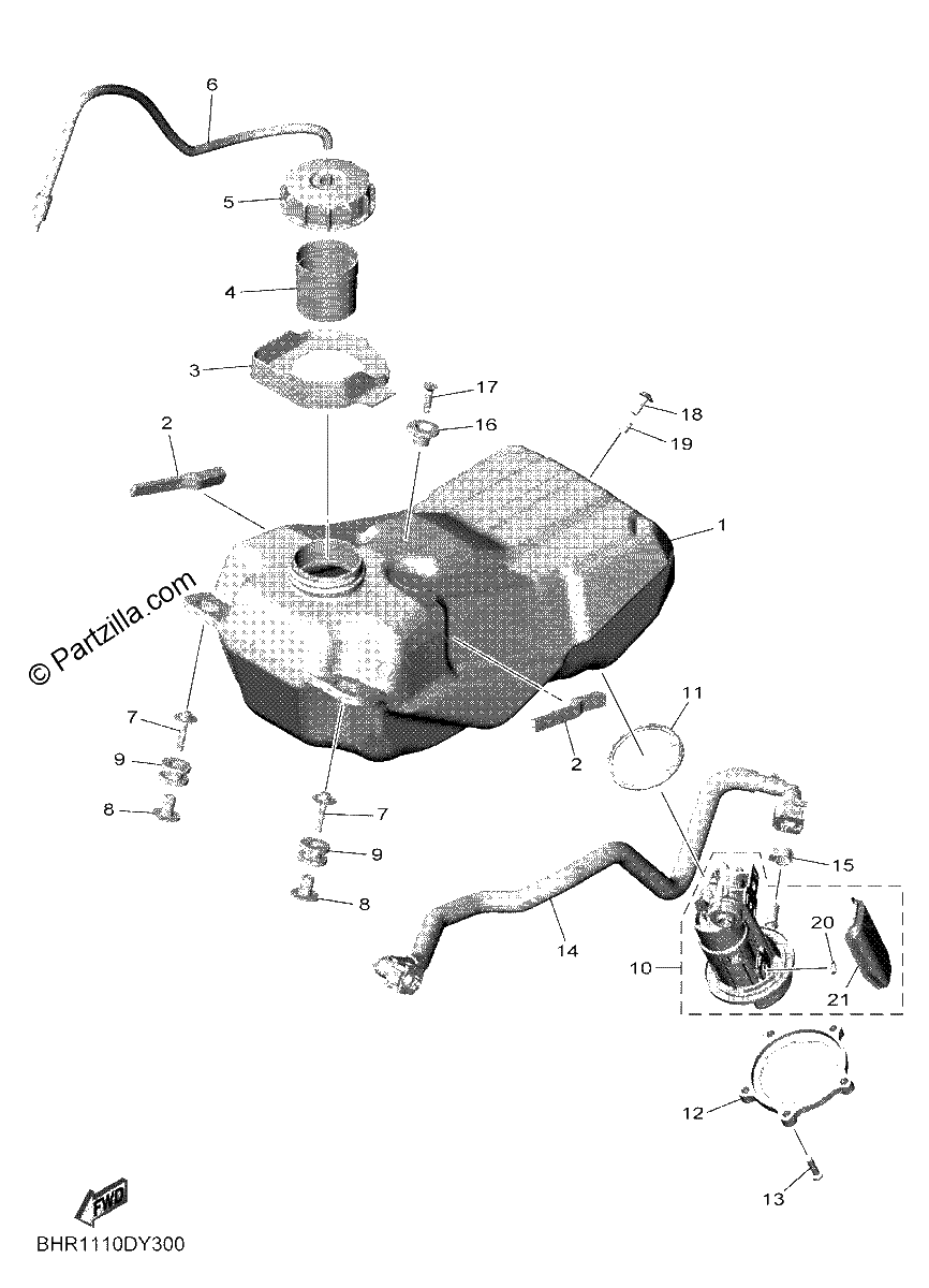 Diagrama de FUEL TANK