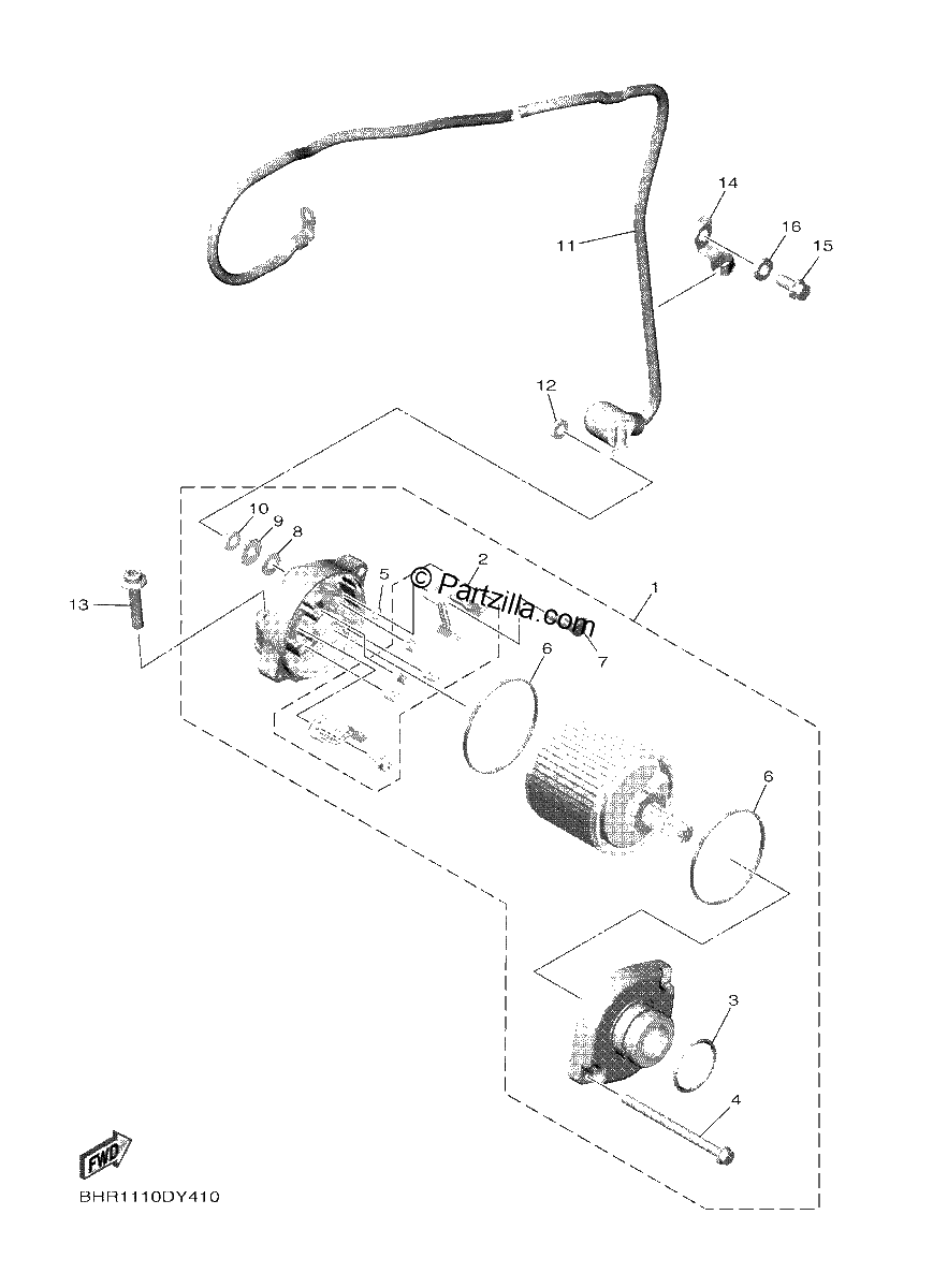 Diagrama de STARTING MOTOR