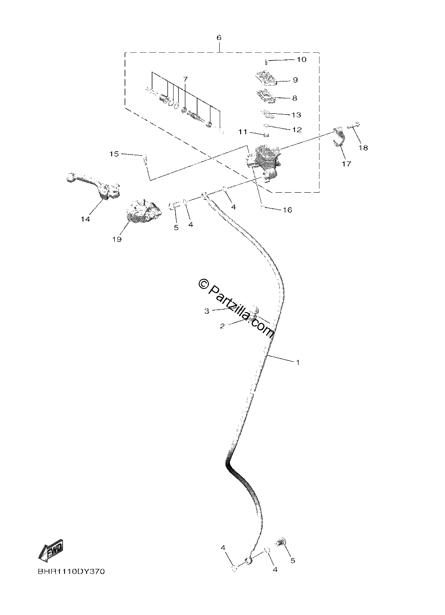 Diagrama de FRONT MASTER CYLINDER
