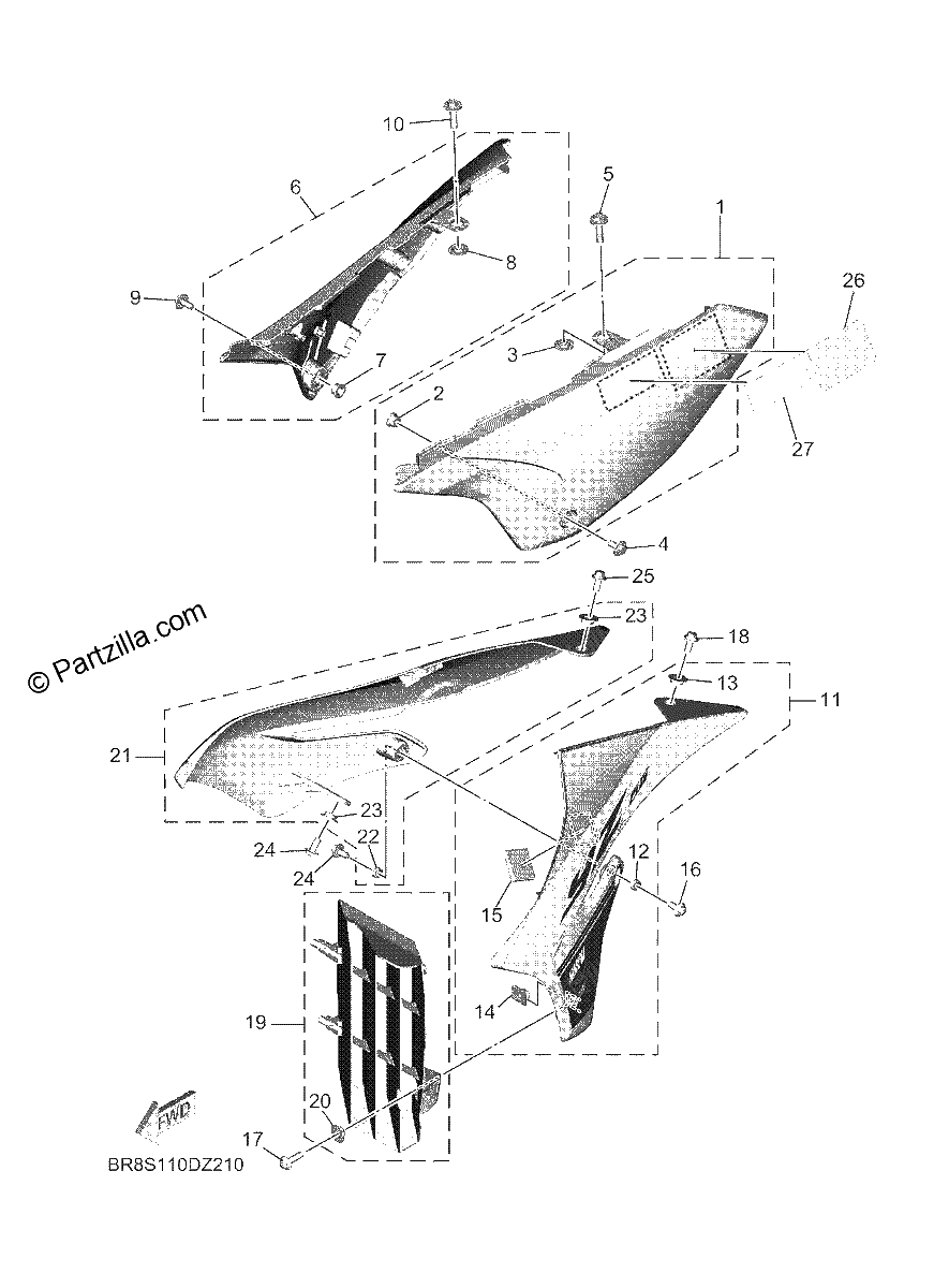 Diagrama de SIDE COVER
