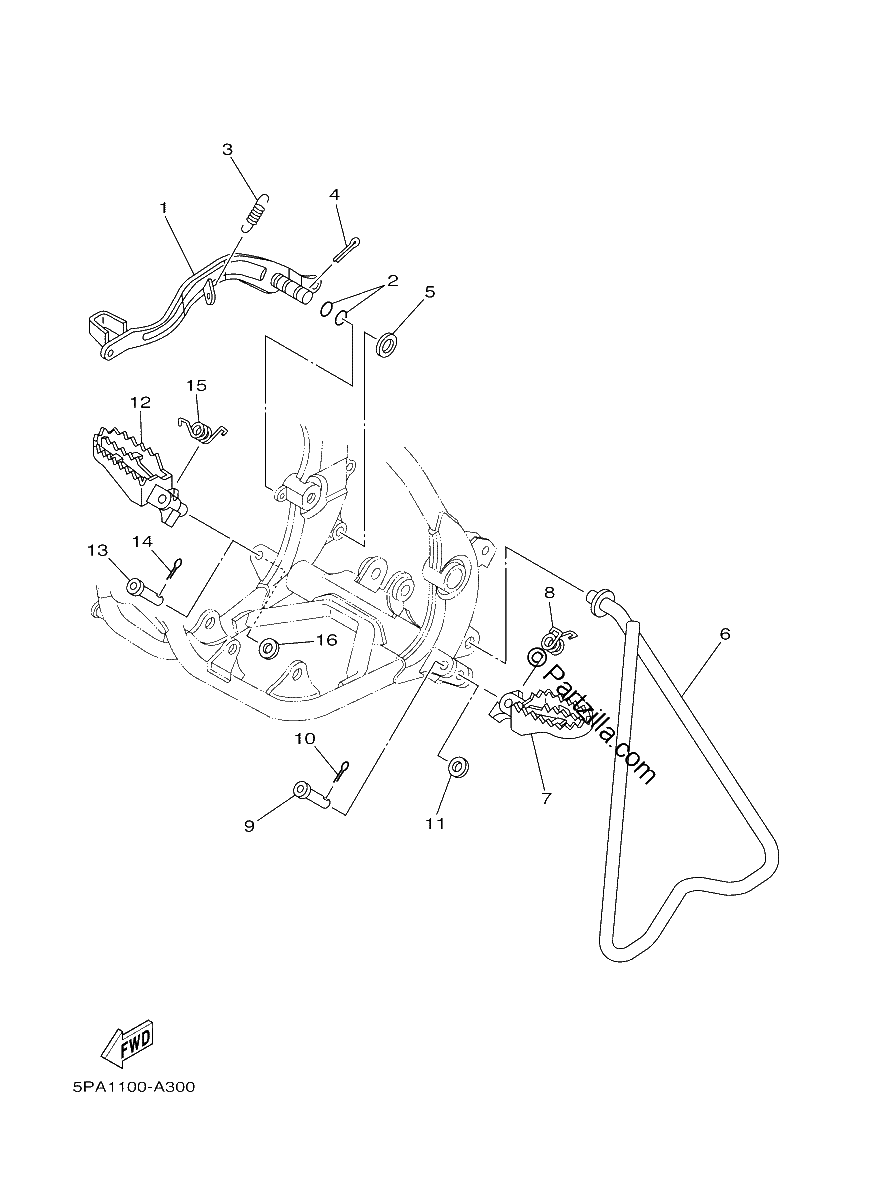 Diagrama de STAND FOOTREST