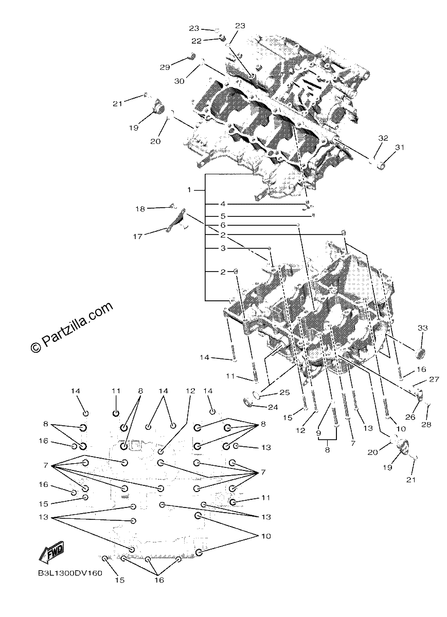 Diagrama de CRANKCASE