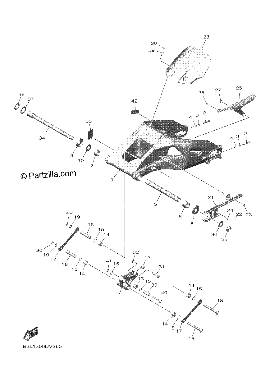 Diagrama de REAR ARM
