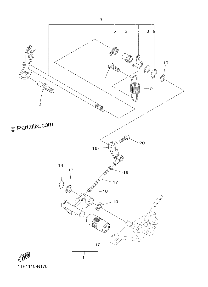 Diagrama de SHIFT SHAFT
