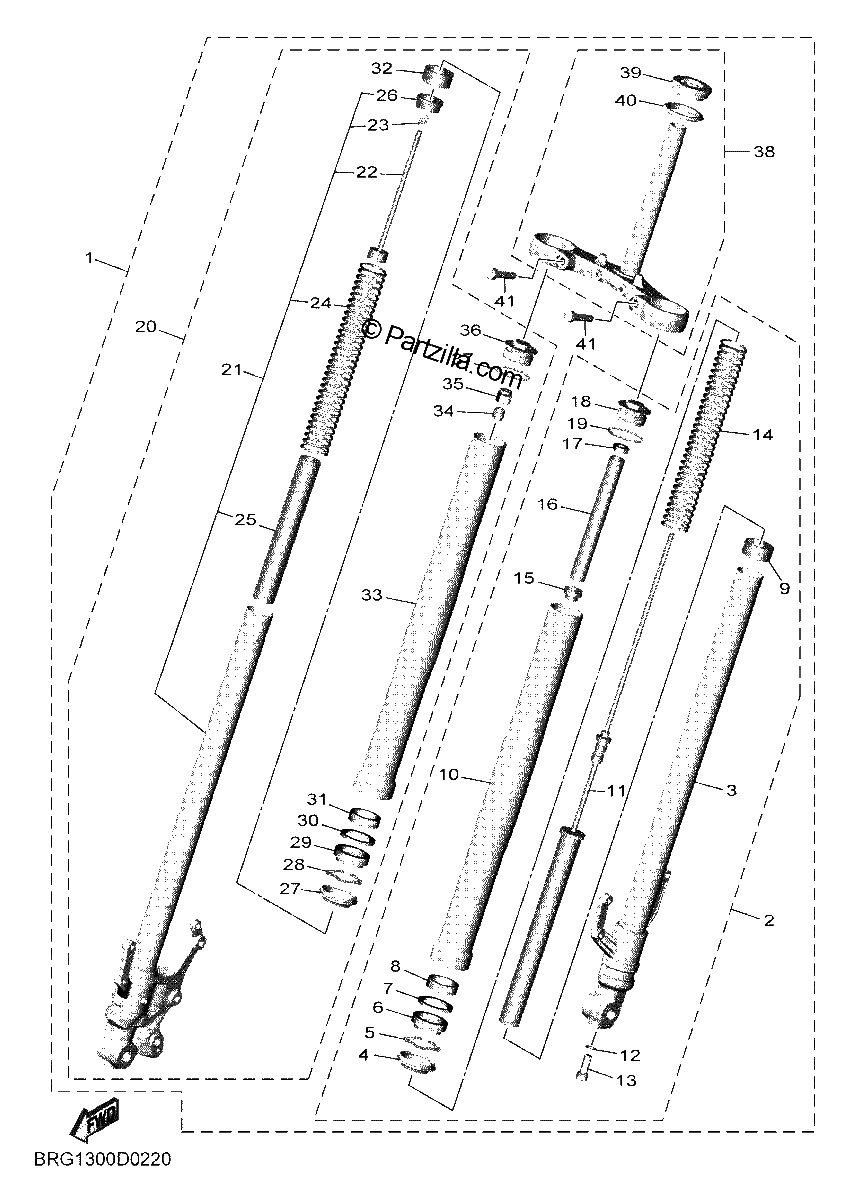 Diagrama de FRONT FORK