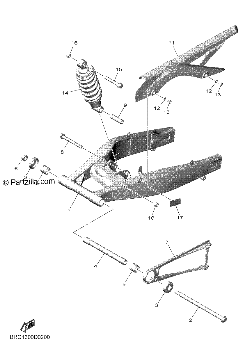 Diagrama de REAR ARM SUSPENSION