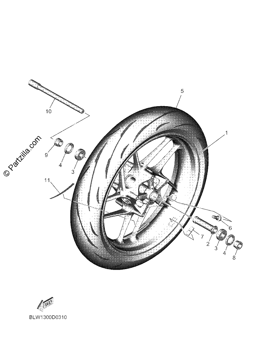 Diagrama de FRONT WHEEL