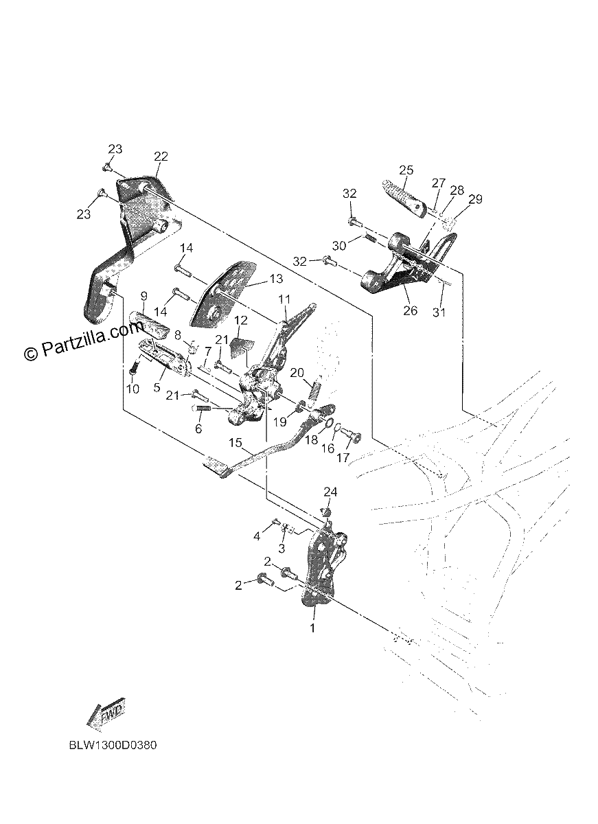 Diagrama de STAND FOOTREST 2