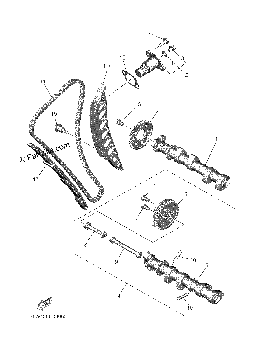 Diagrama de CAMSHAFT CHAIN