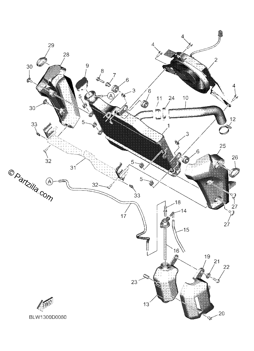 Diagrama de RADIATOR HOSE