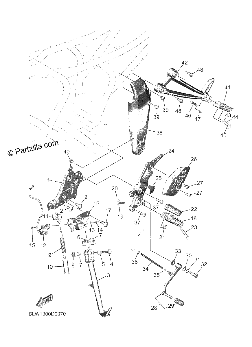Diagrama de STAND FOOTREST
