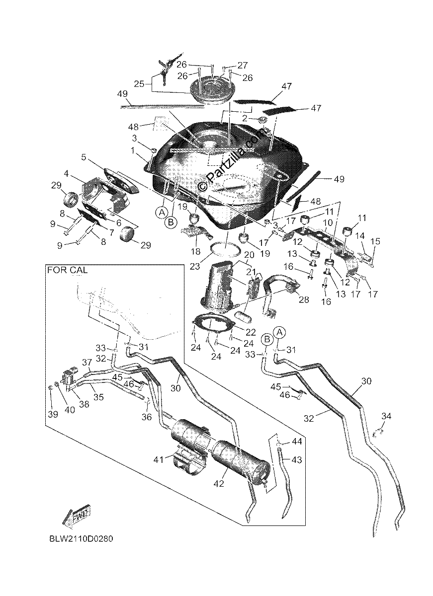 Diagrama de FUEL TANK