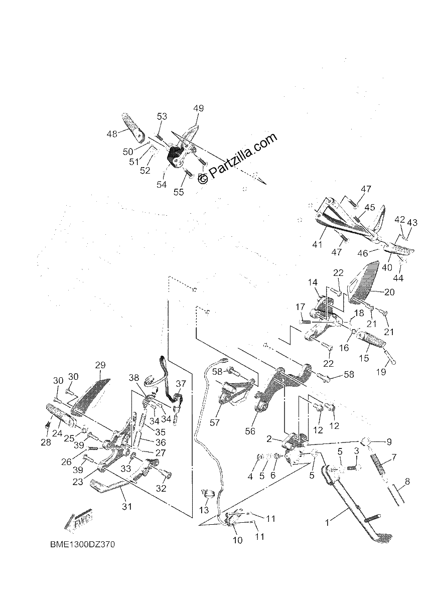 Diagrama de STAND FOOTREST