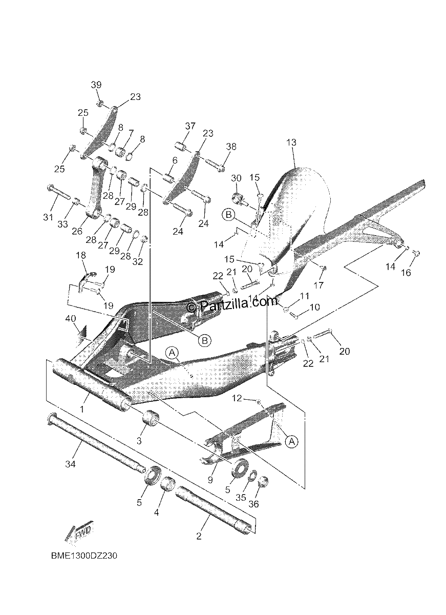 Diagrama de REAR ARM