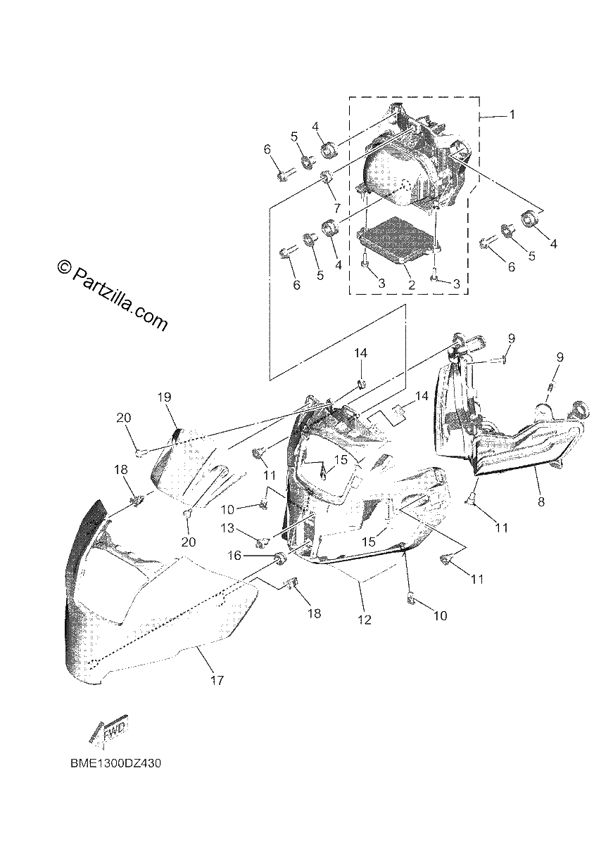 Diagrama de HEADLIGHT