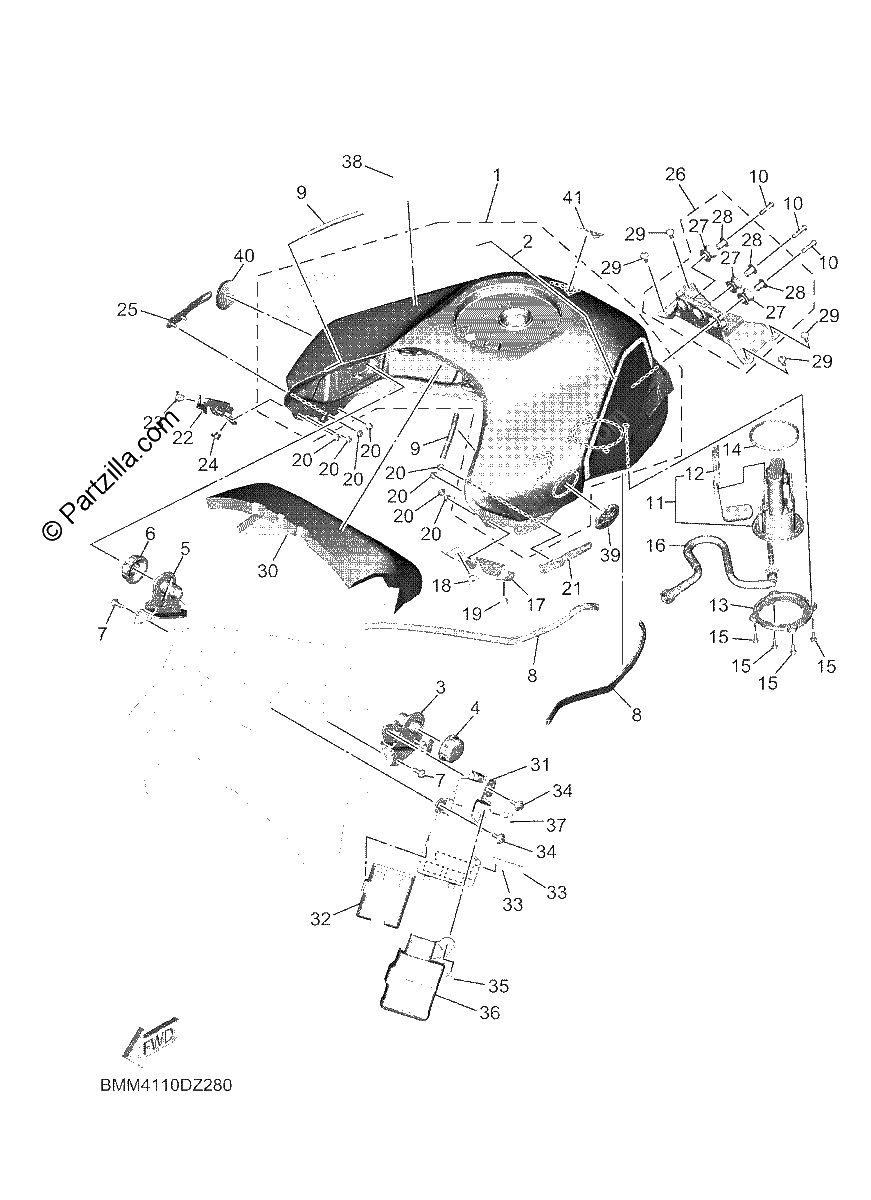 Diagrama de FUEL TANK