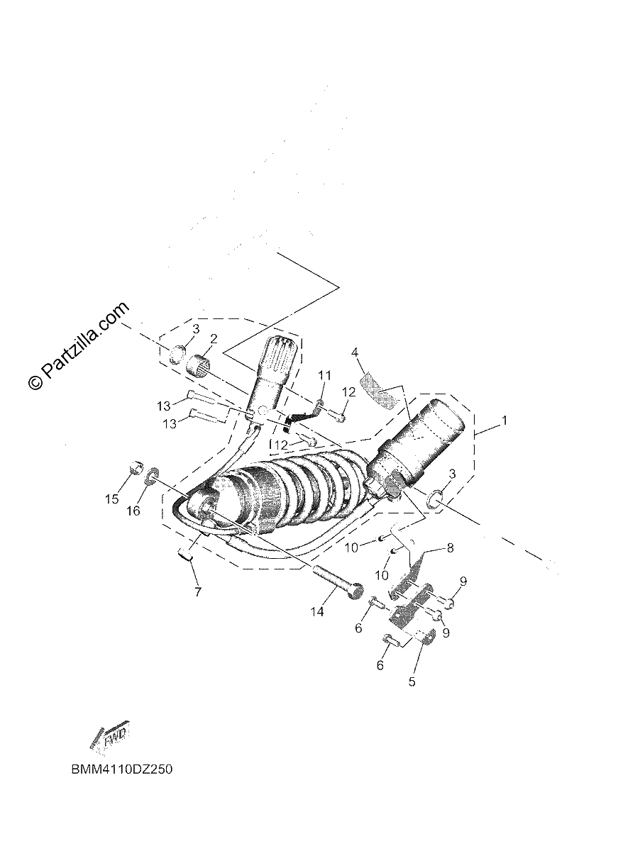 Diagrama de REAR SUSPENSION