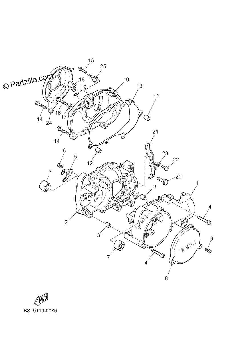 Diagrama de CRANKCASE
