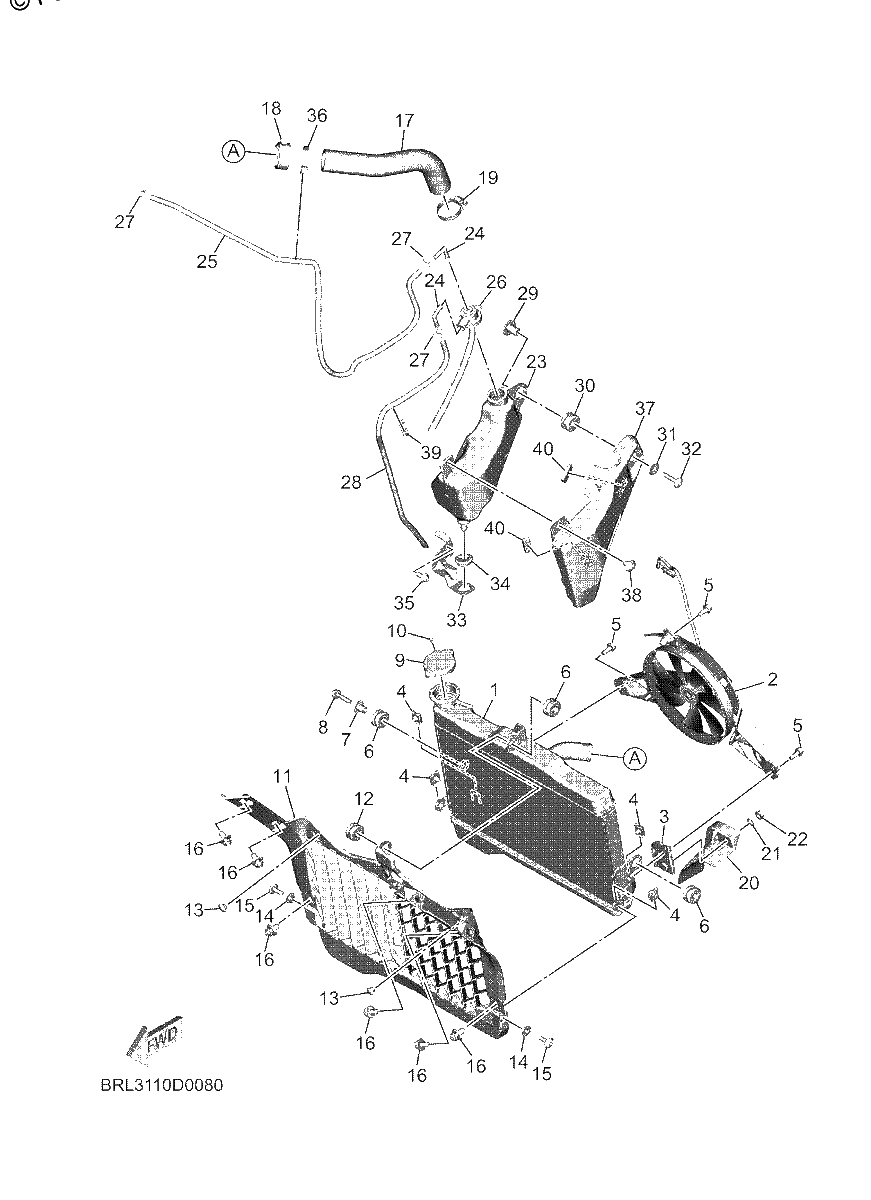 Diagrama de RADIATOR HOSE