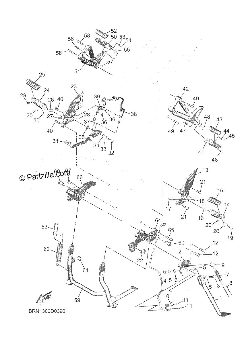 Diagrama de STAND FOOTREST