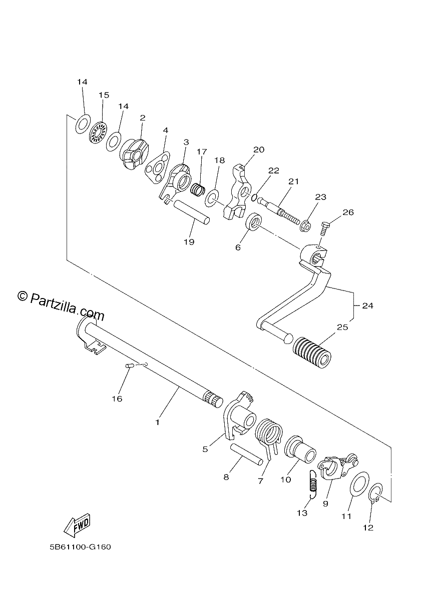 Diagrama de SHIFT SHAFT