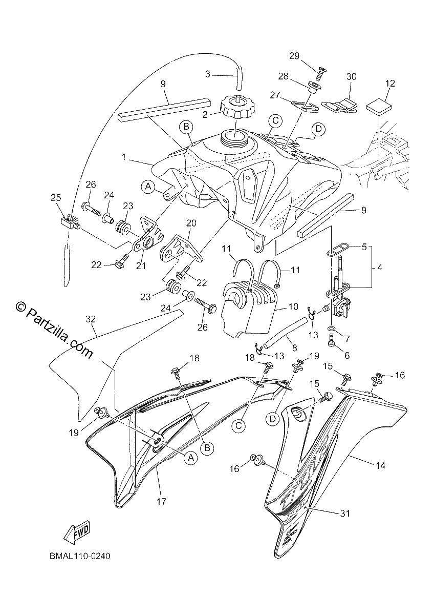 Diagrama de FUEL TANK