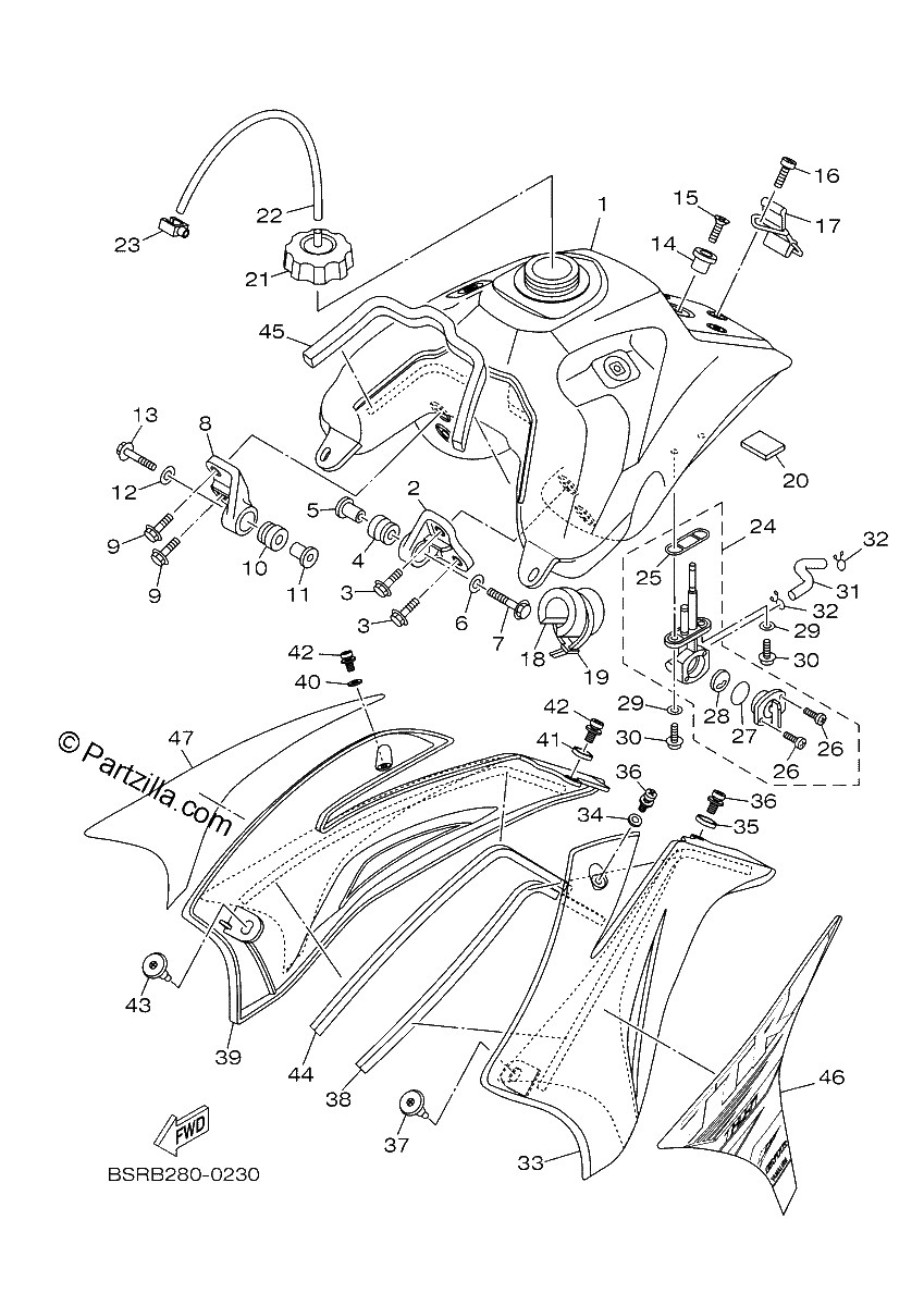 Diagrama de FUEL TANK