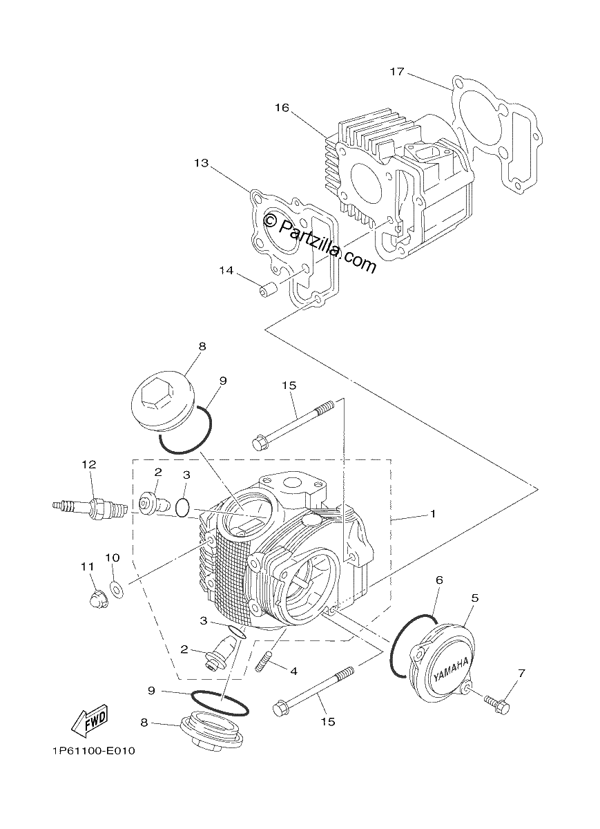 Diagrama de CYLINDER HEAD