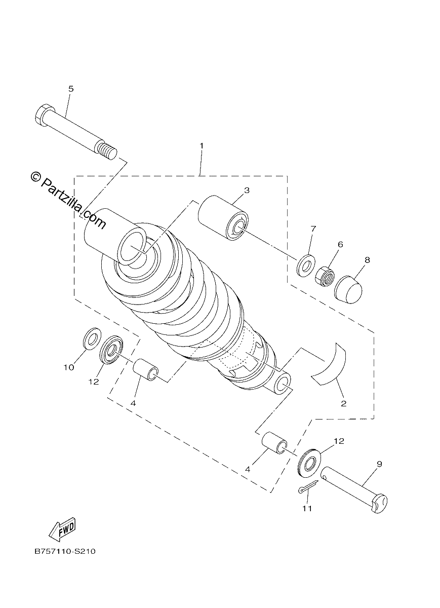 Diagrama de REAR SUSPENSION