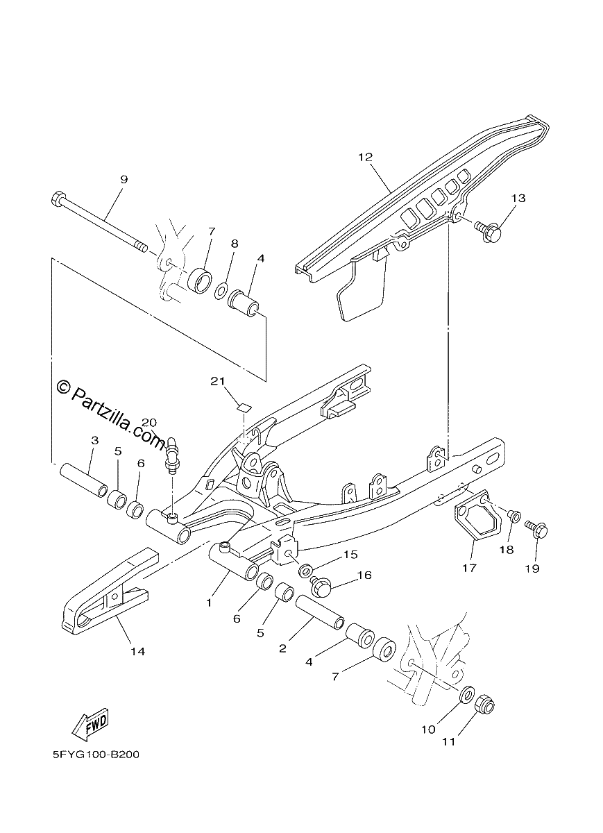 Diagrama de REAR ARM