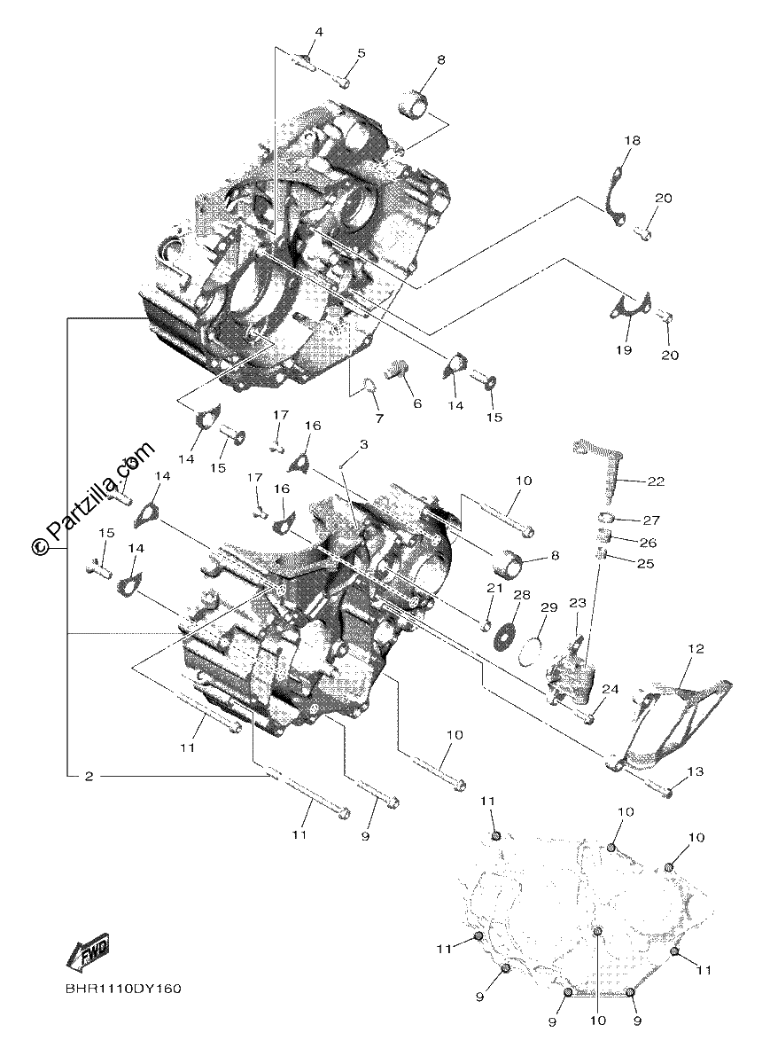 Diagrama de CRANKCASE