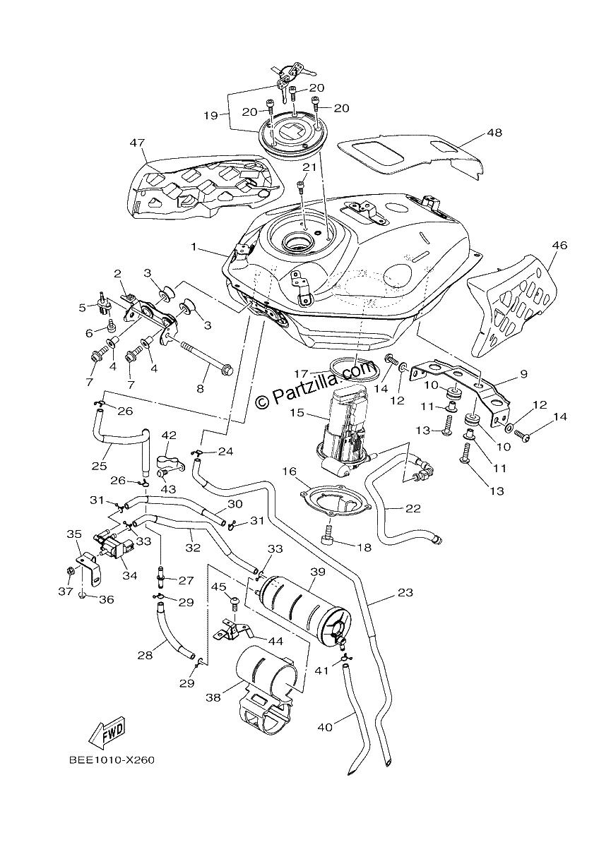 Diagrama de FUEL TANK
