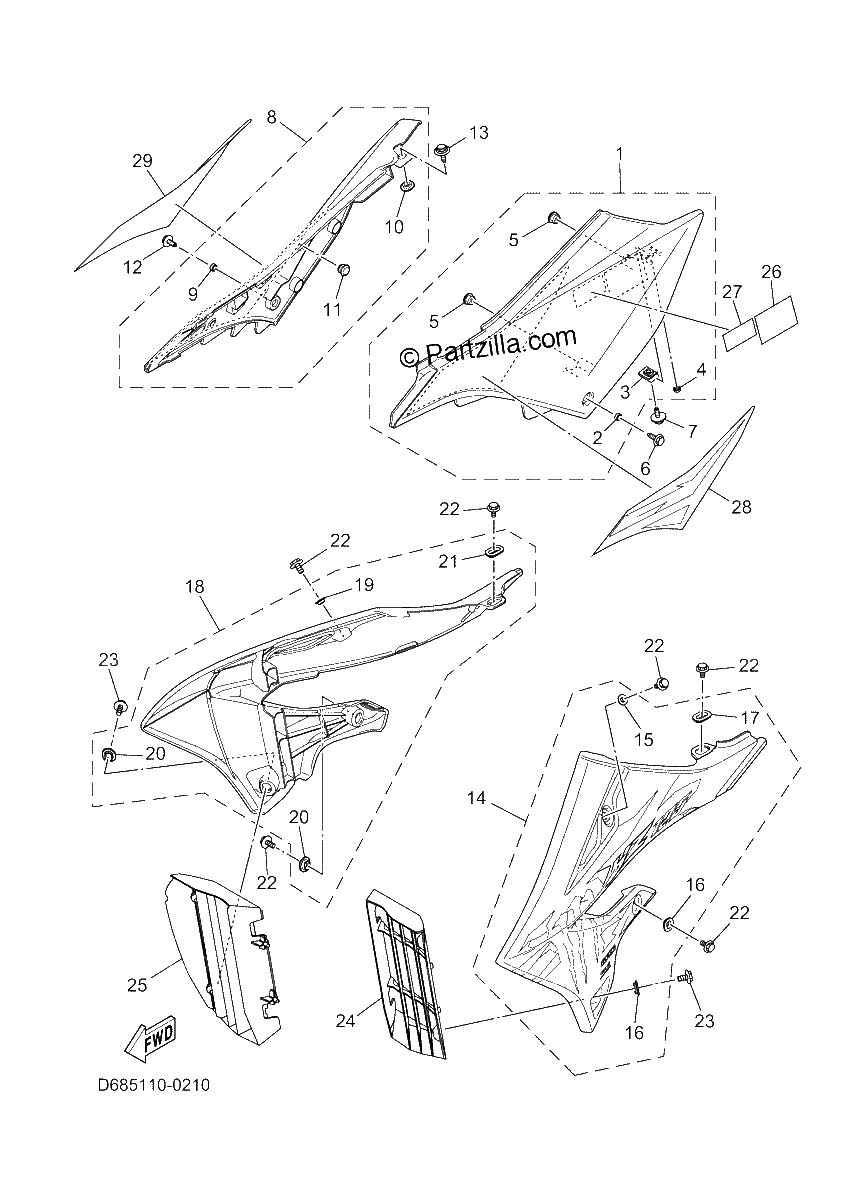 Diagrama de SIDE COVER