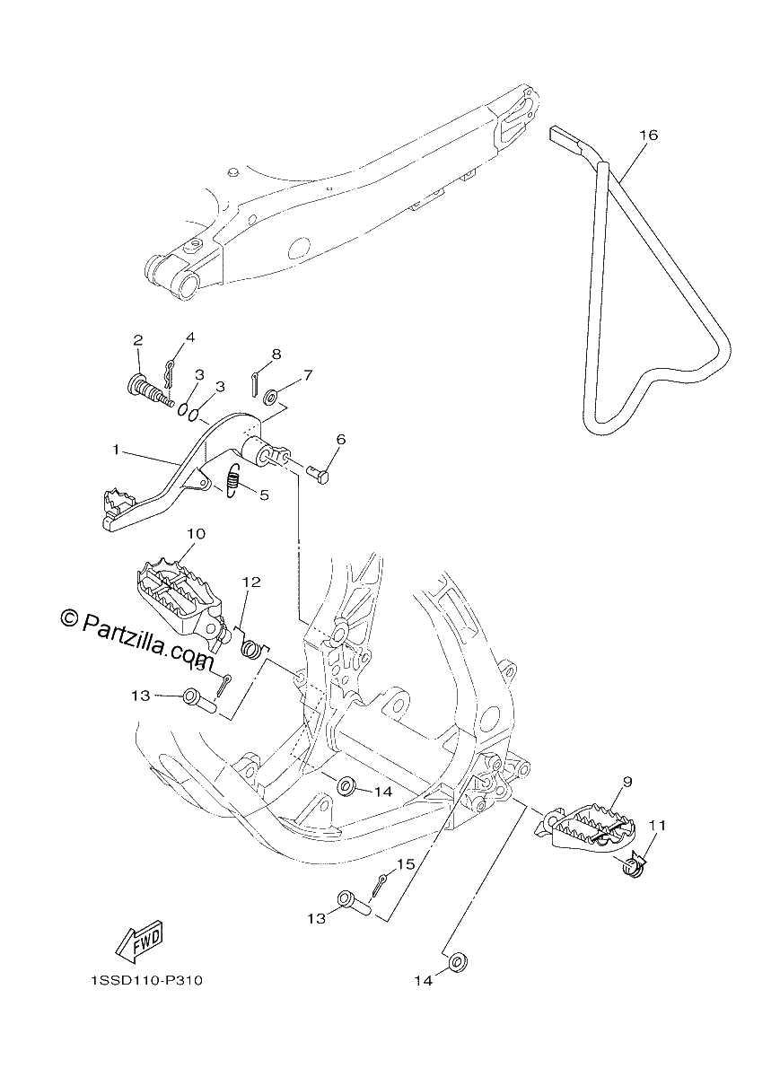Diagrama de STAND FOOTREST