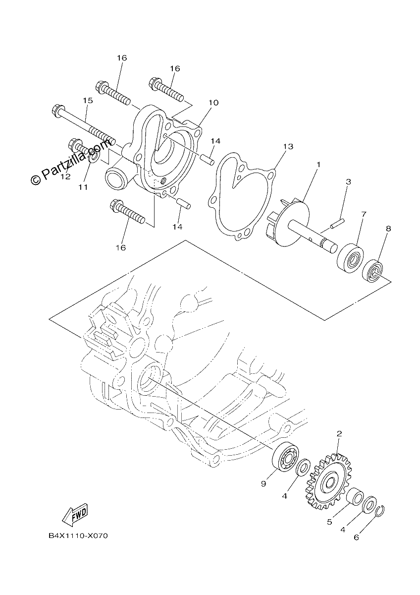Diagrama de WATER PUMP