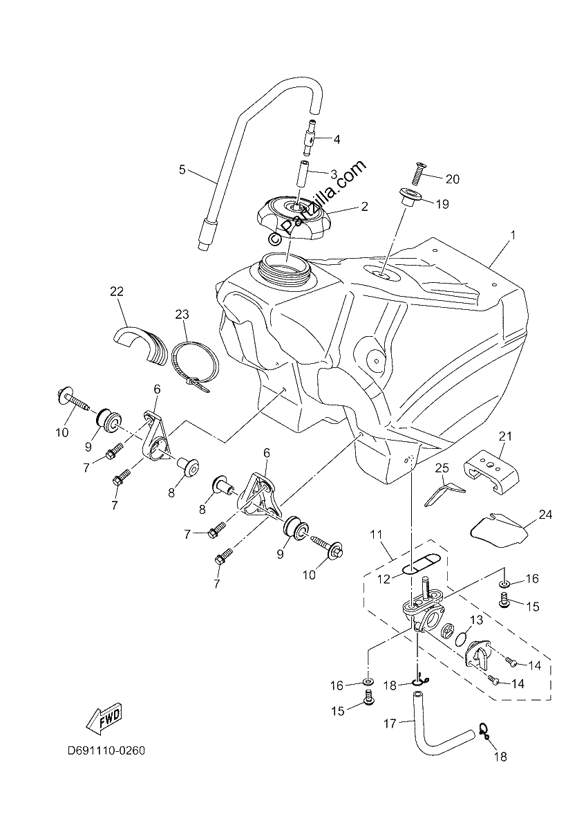 Diagrama de FUEL TANK